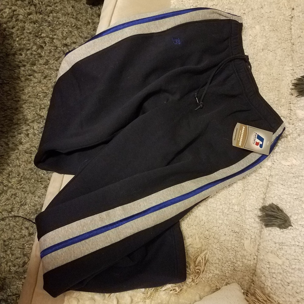 Brand new Russell Athletic pants blue large NWT